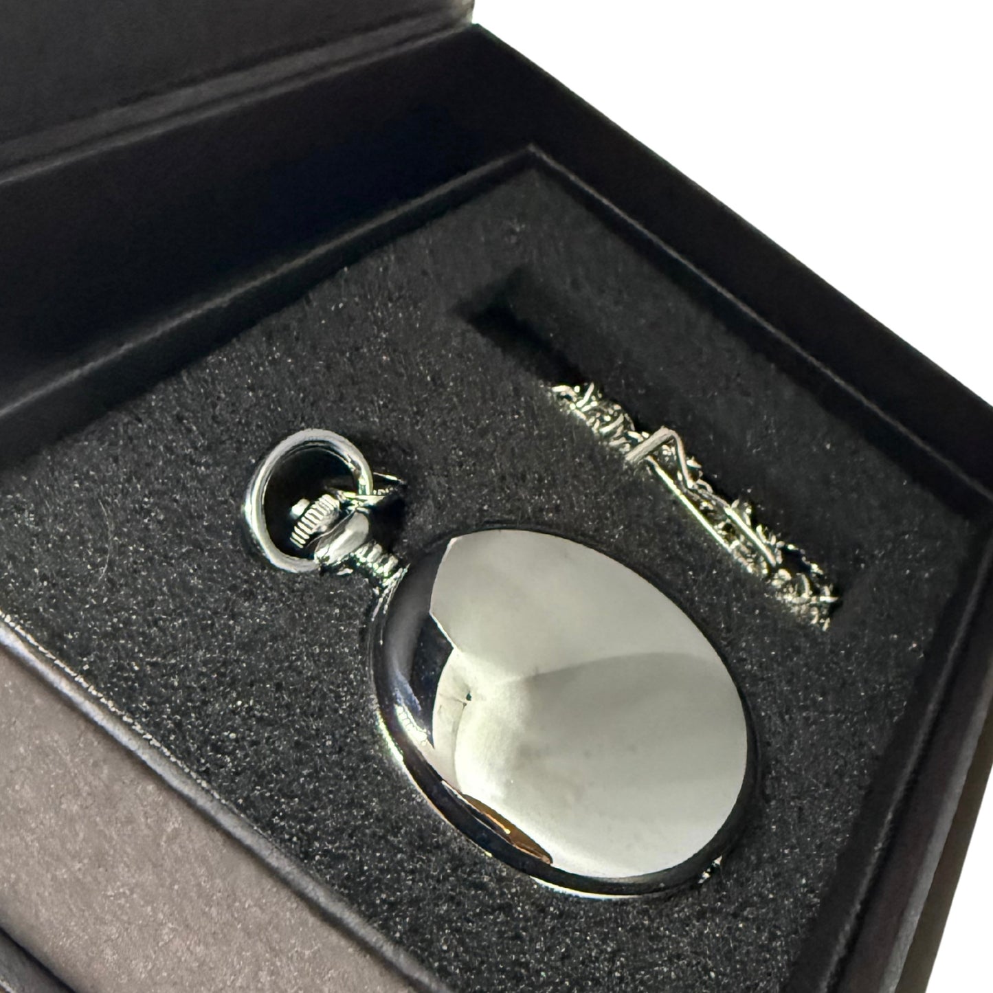 Ashcroft Silver Tone Pocket Watch