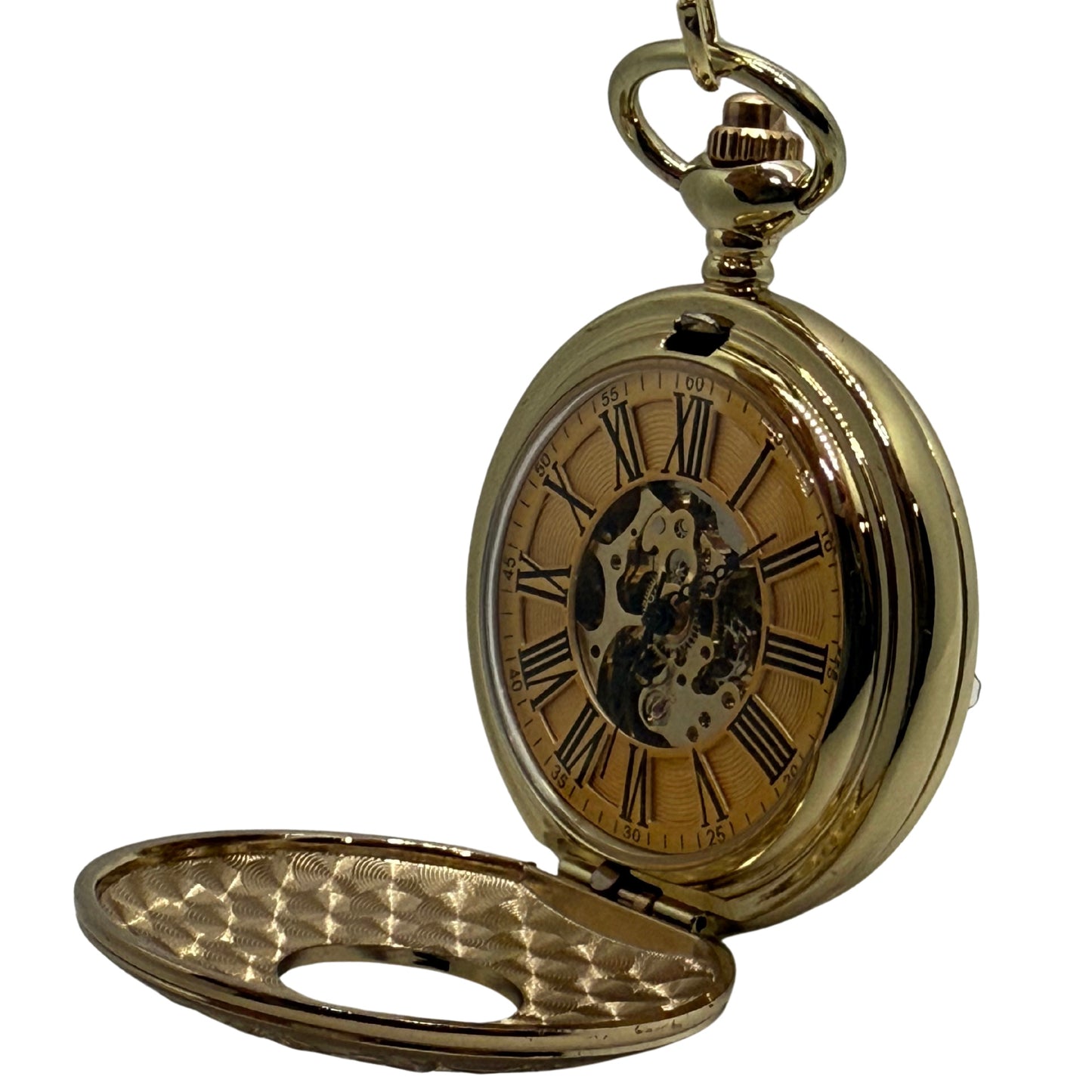 Hollingmere Gold Tone Pocket Watch