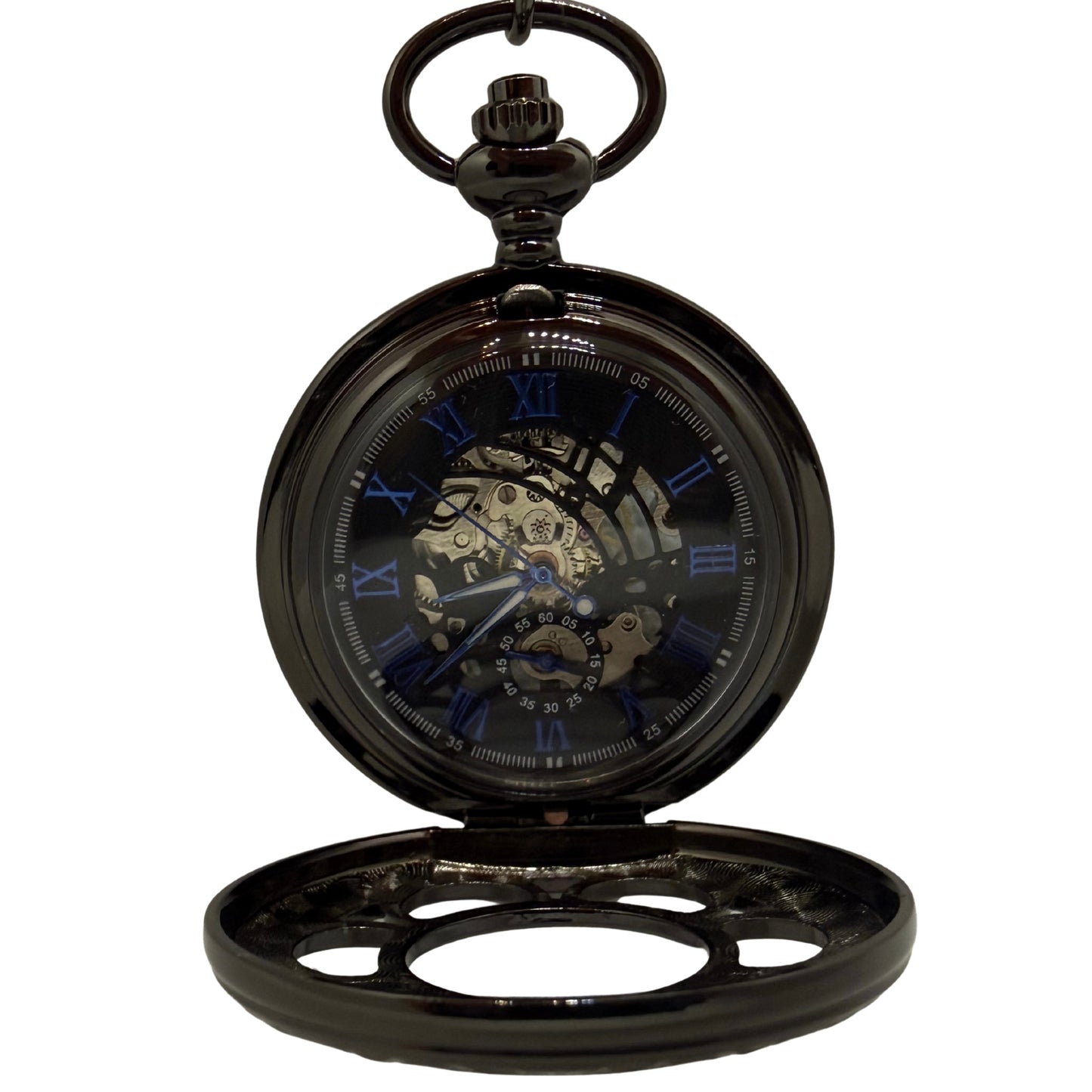 Foxcombe Black Pocket Watch