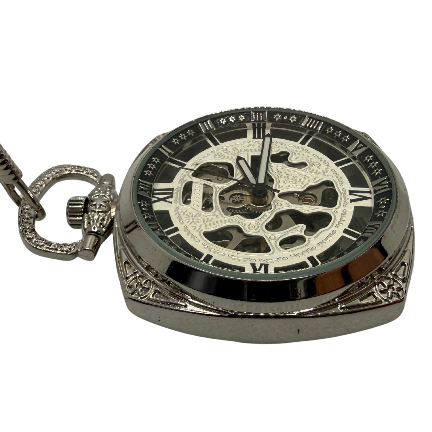 Brakenford Silver Tone Pocket Watch