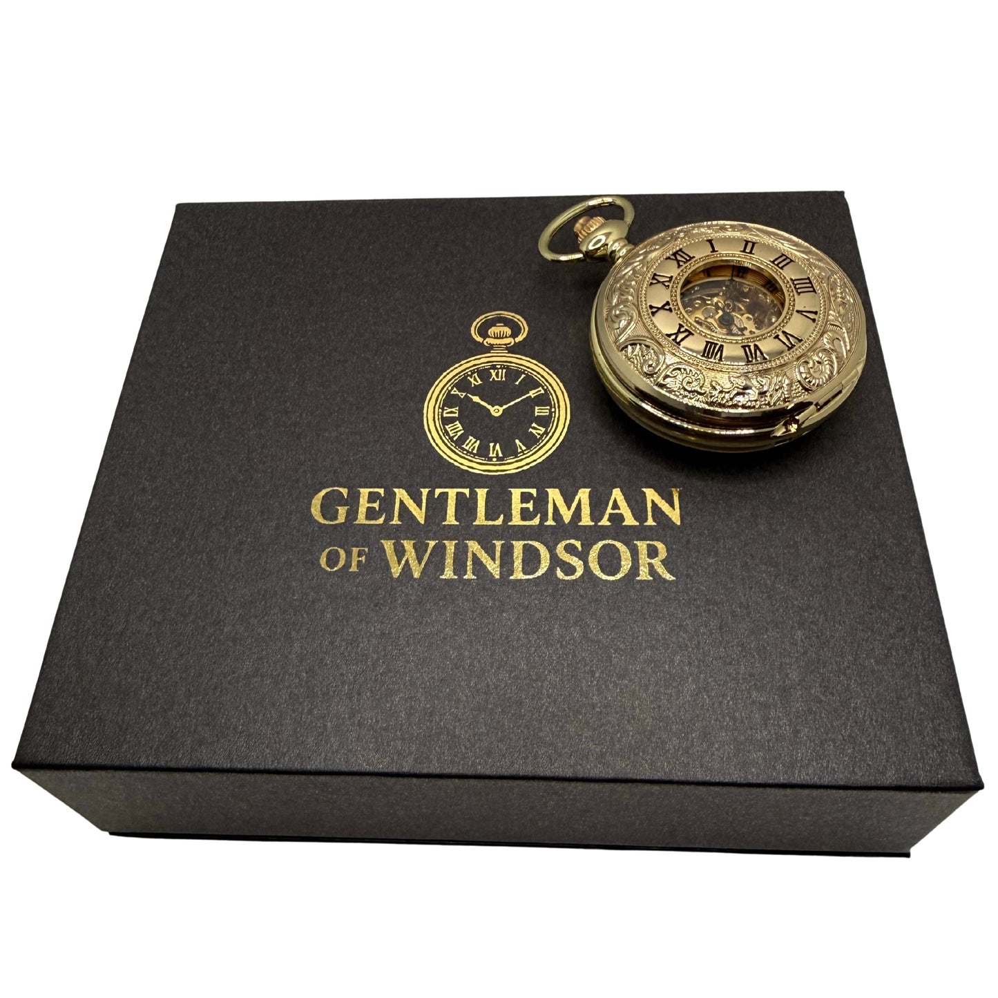 Hollingmere Gold Tone Pocket Watch