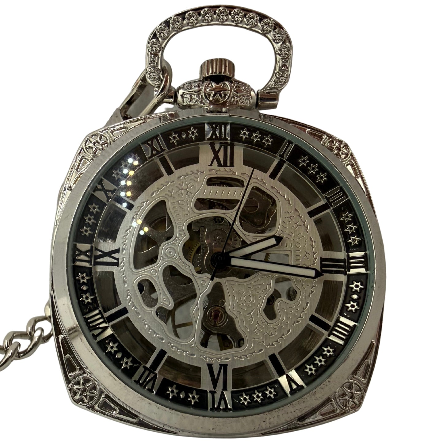 Brakenford Silver Tone Pocket Watch