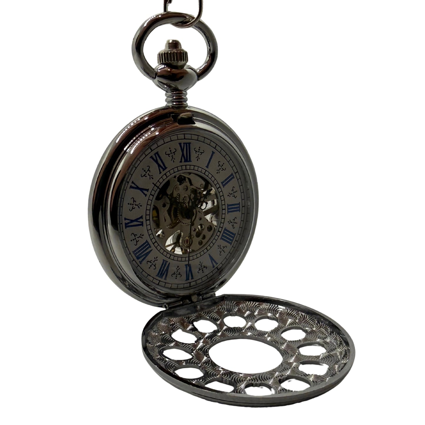 Caldermere Silver Tone Pocket Watch