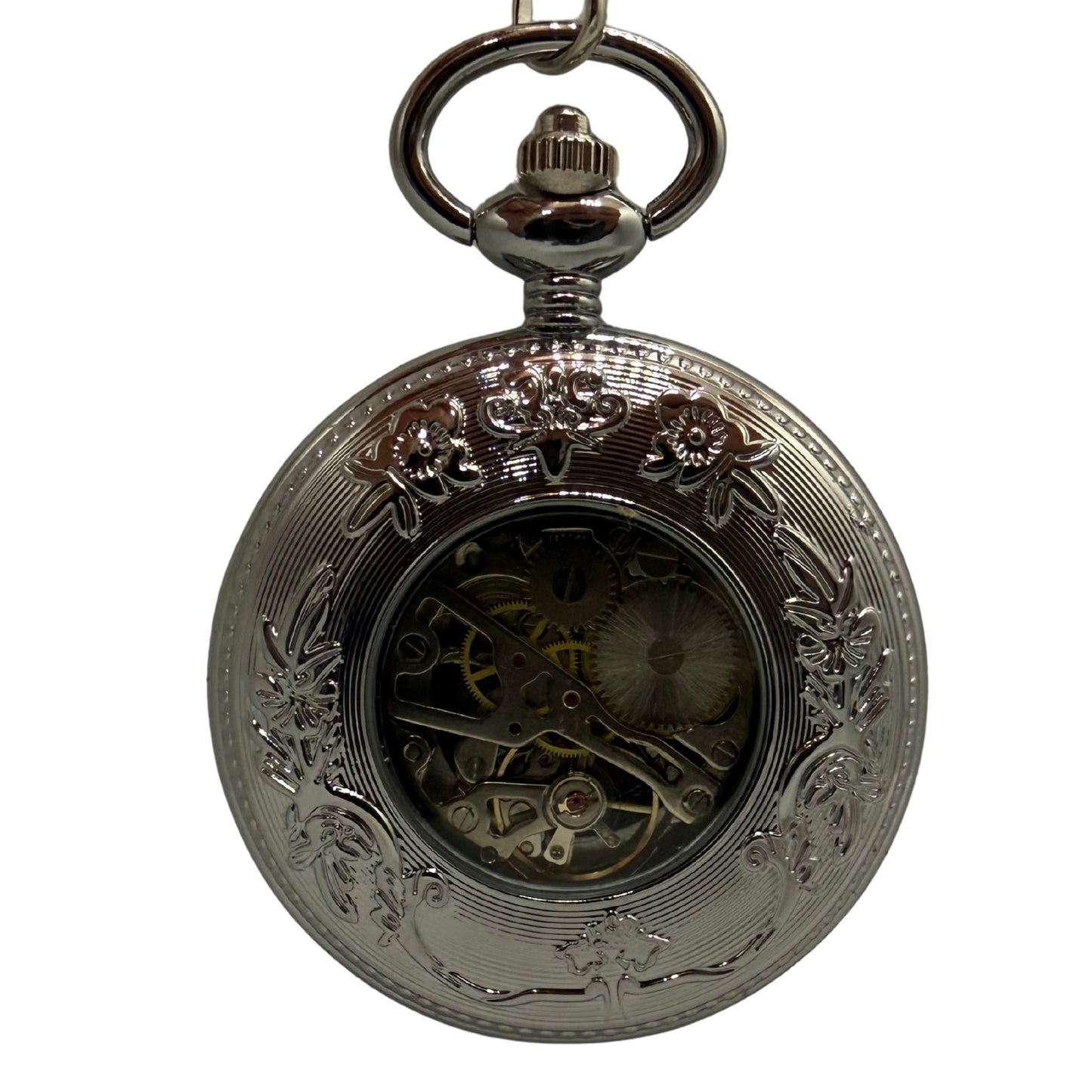 Caldermere Silver Tone Pocket Watch
