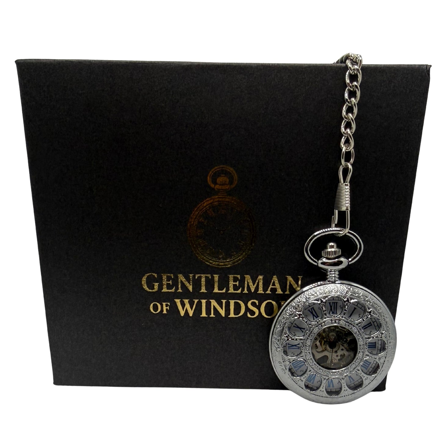 Caldermere Silver Tone Pocket Watch
