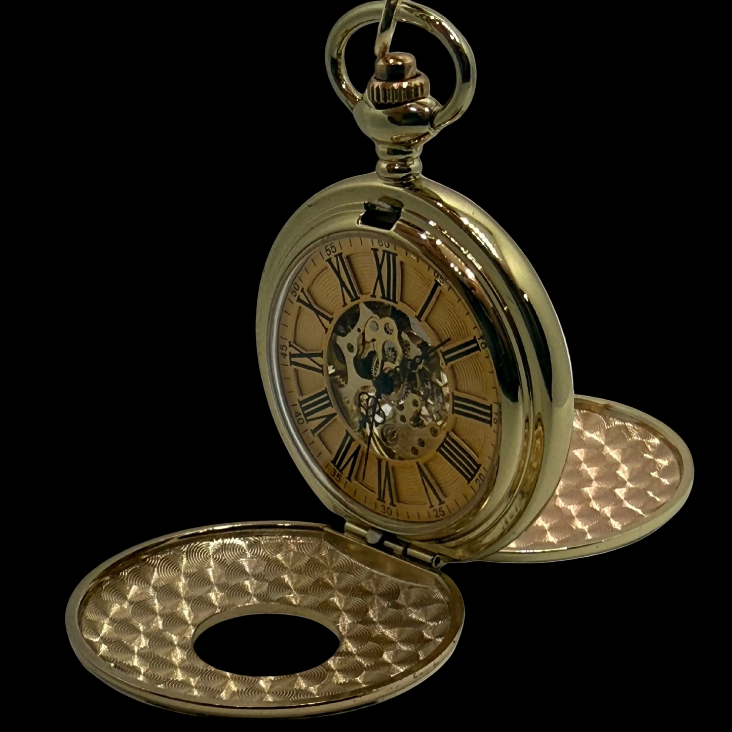 Hollingmere Gold Tone Pocket Watch