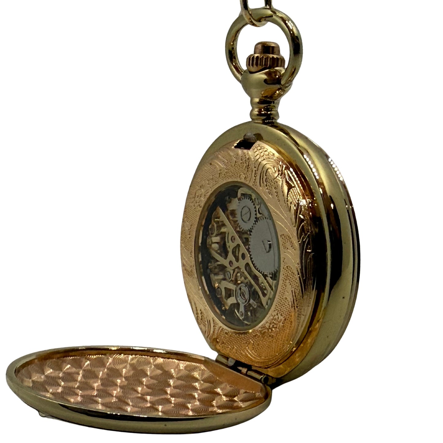 Hollingmere Gold Tone Pocket Watch