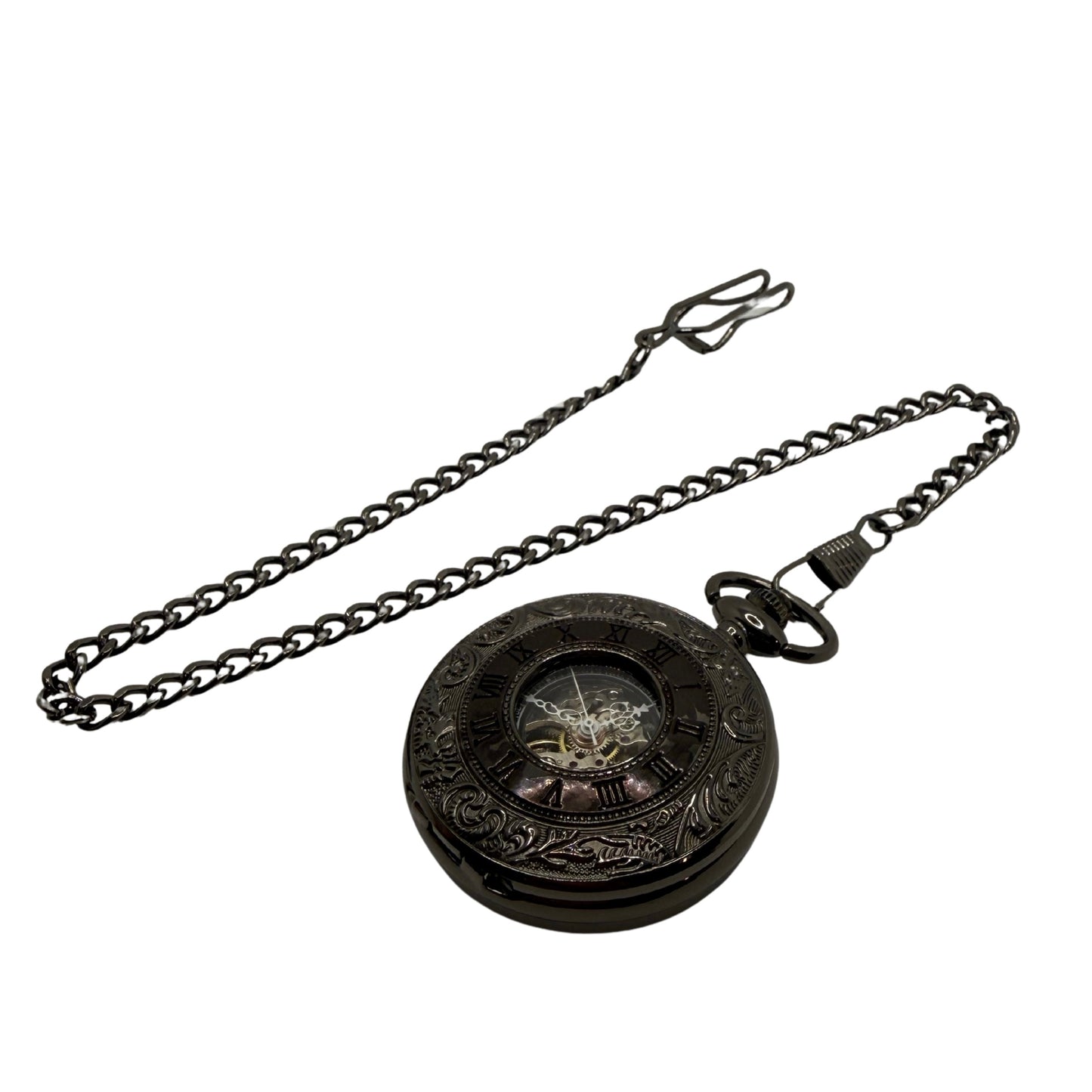 Hollingwick Black Pocket Watch