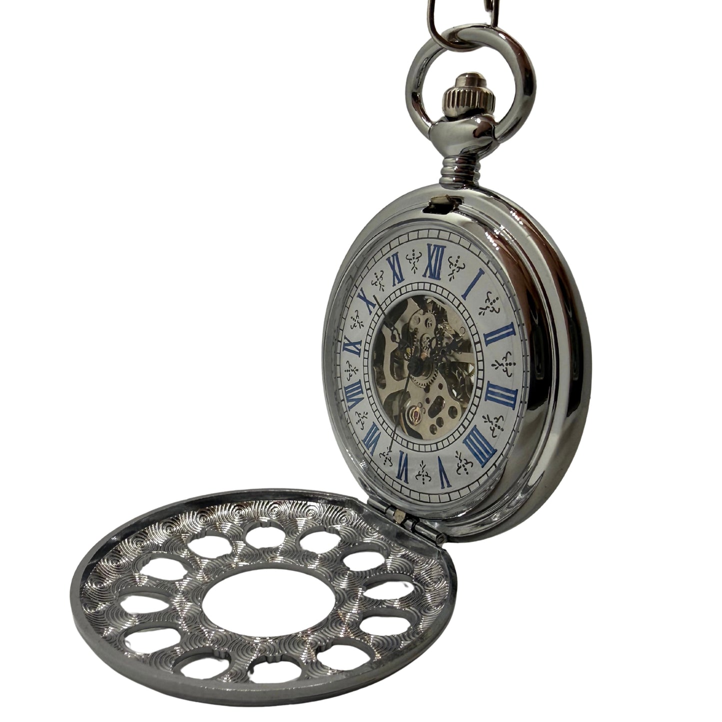 Caldermere Silver Tone Pocket Watch