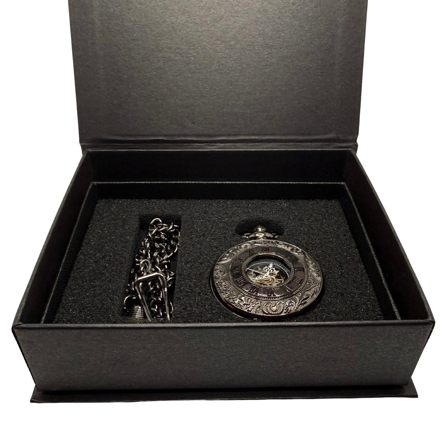 Hollingwick Black Pocket Watch