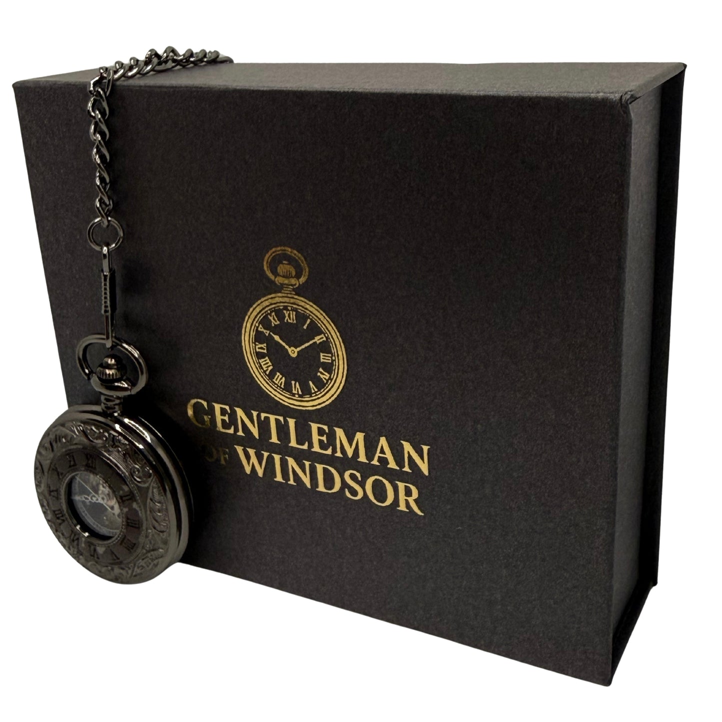 Hollingwick Black Pocket Watch