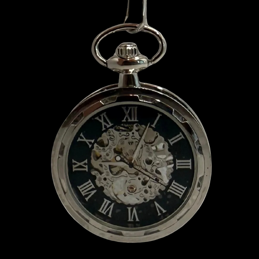 Hawkwick Silver Tone Pocket Watch