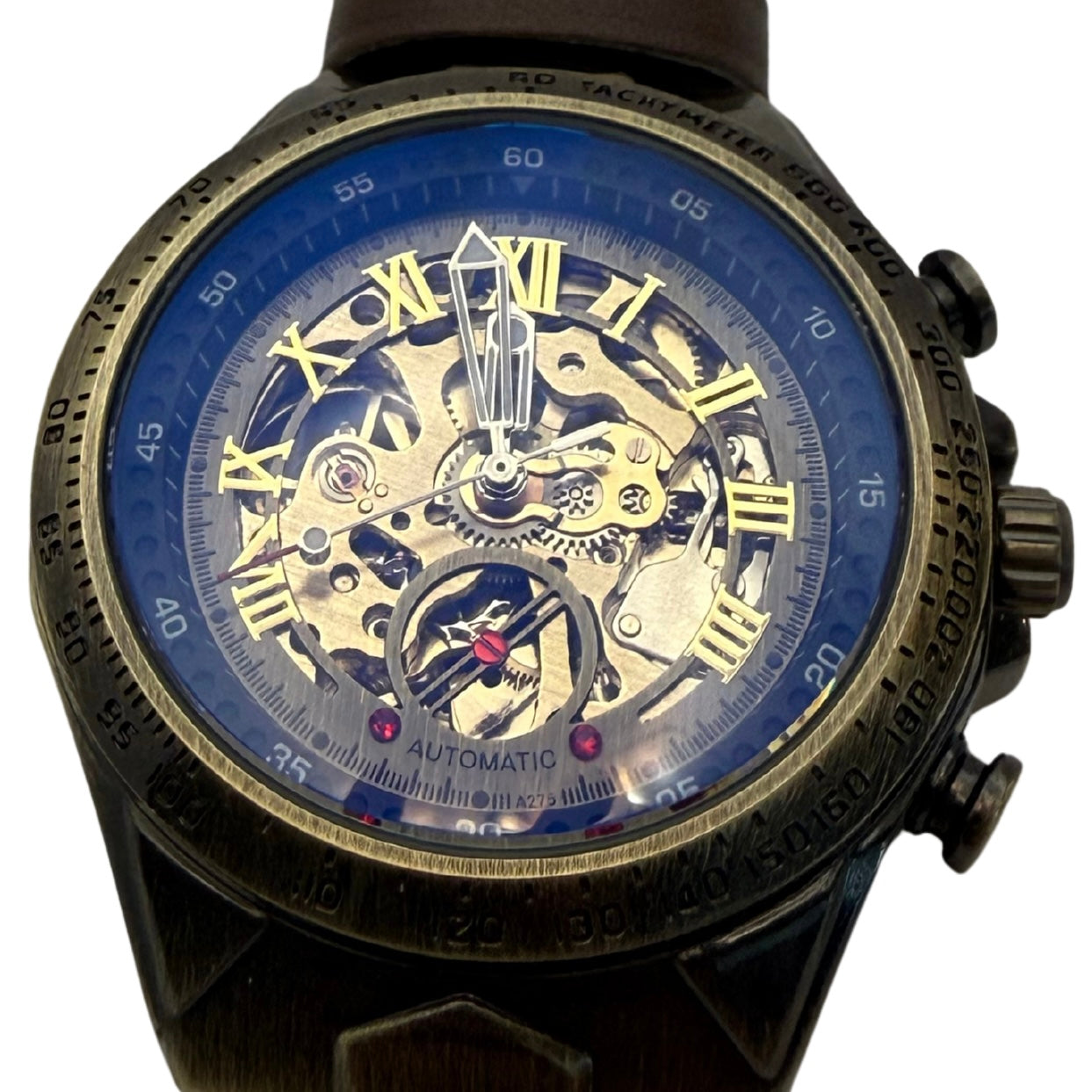Whitmere Bronze Tone Watch - Brown Strap