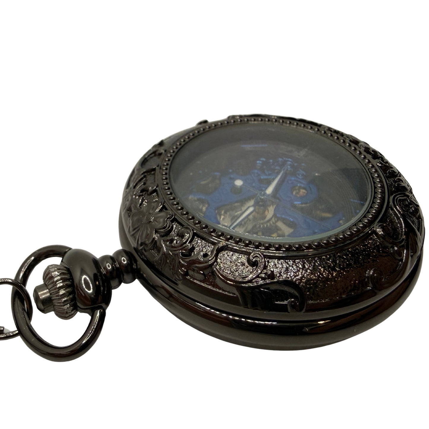 Langford Black Pocket Watch
