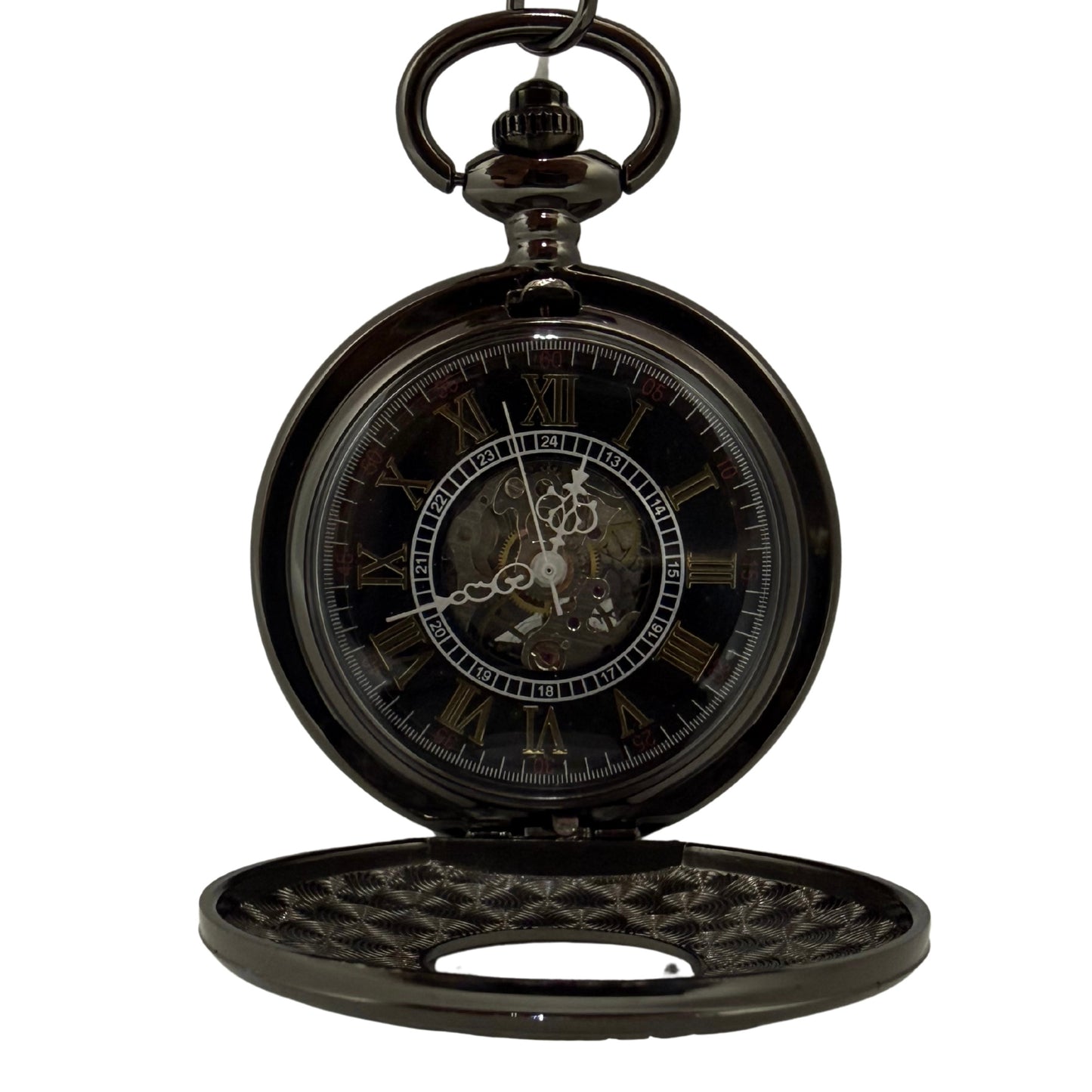 Hollingwick Black Pocket Watch
