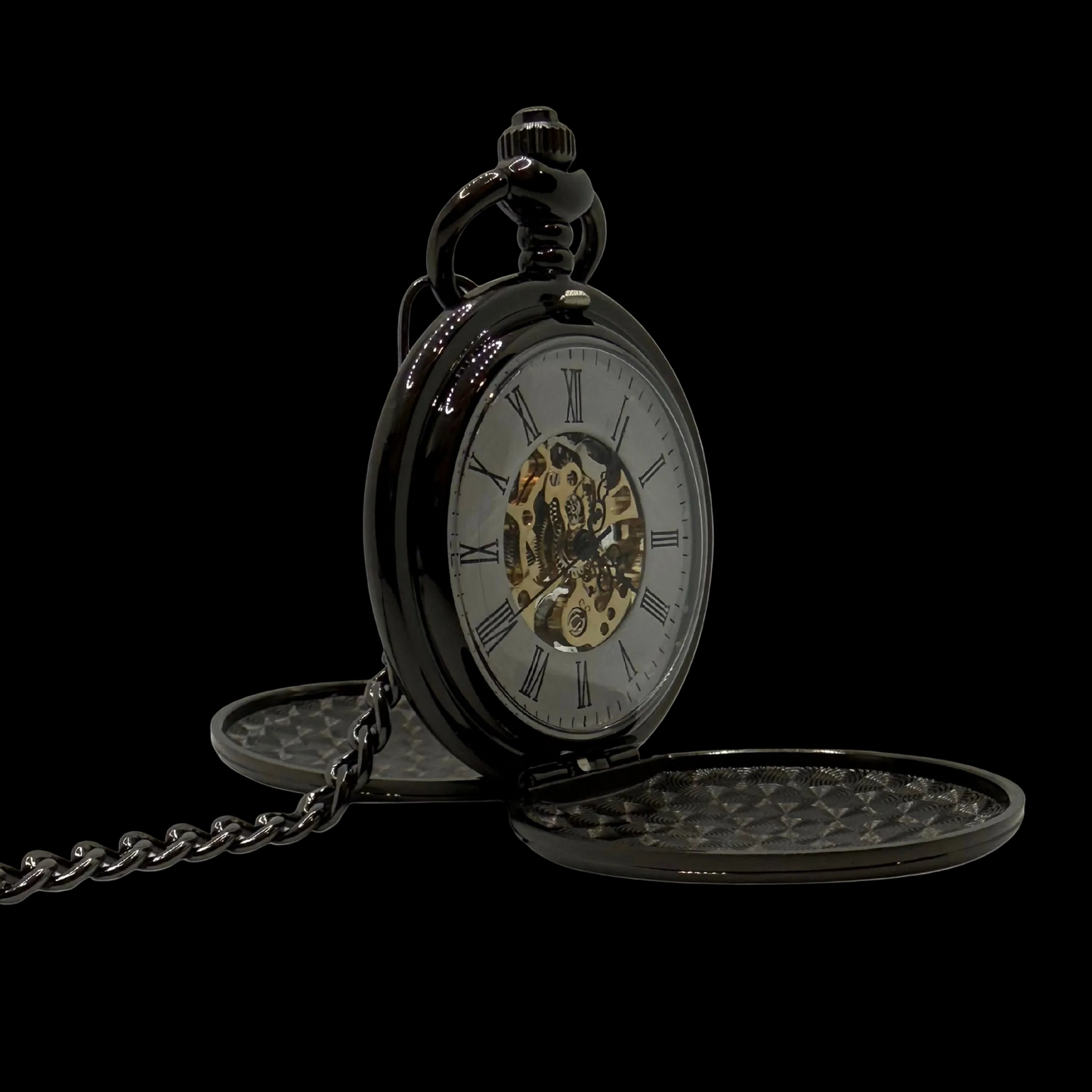 Ashcroft Black Pocket Watch