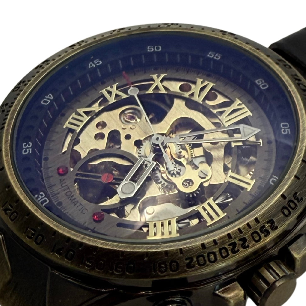 Whitmere Bronze Tone Watch - Black Strap