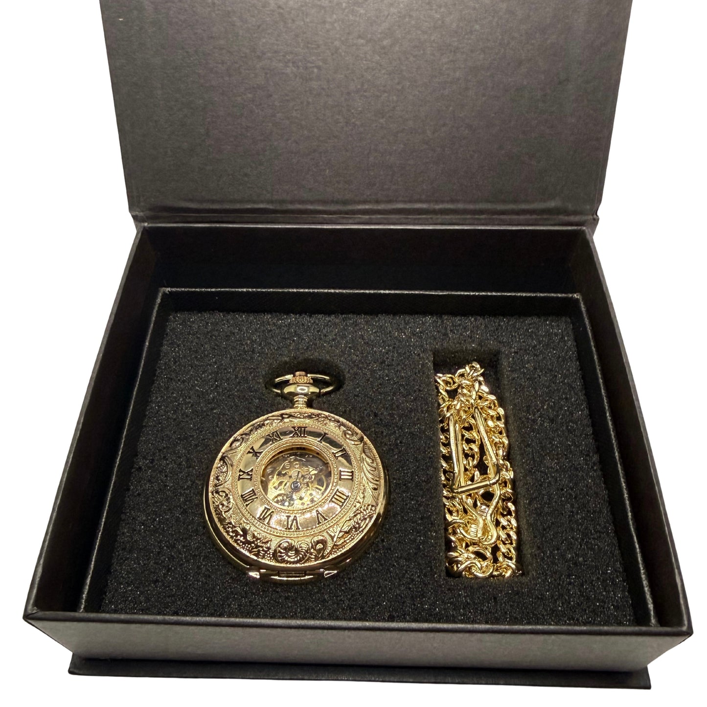 Hollingmere Gold Tone Pocket Watch