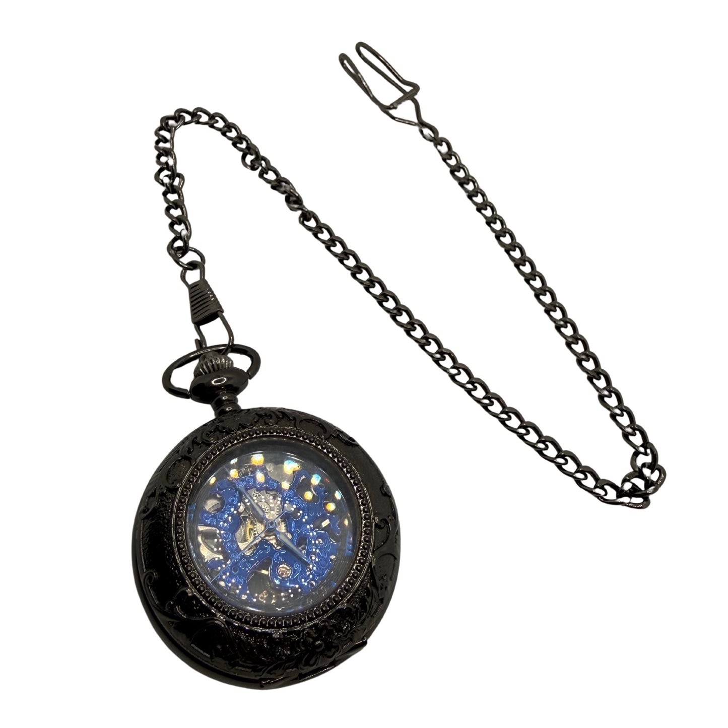 Langford Black Pocket Watch