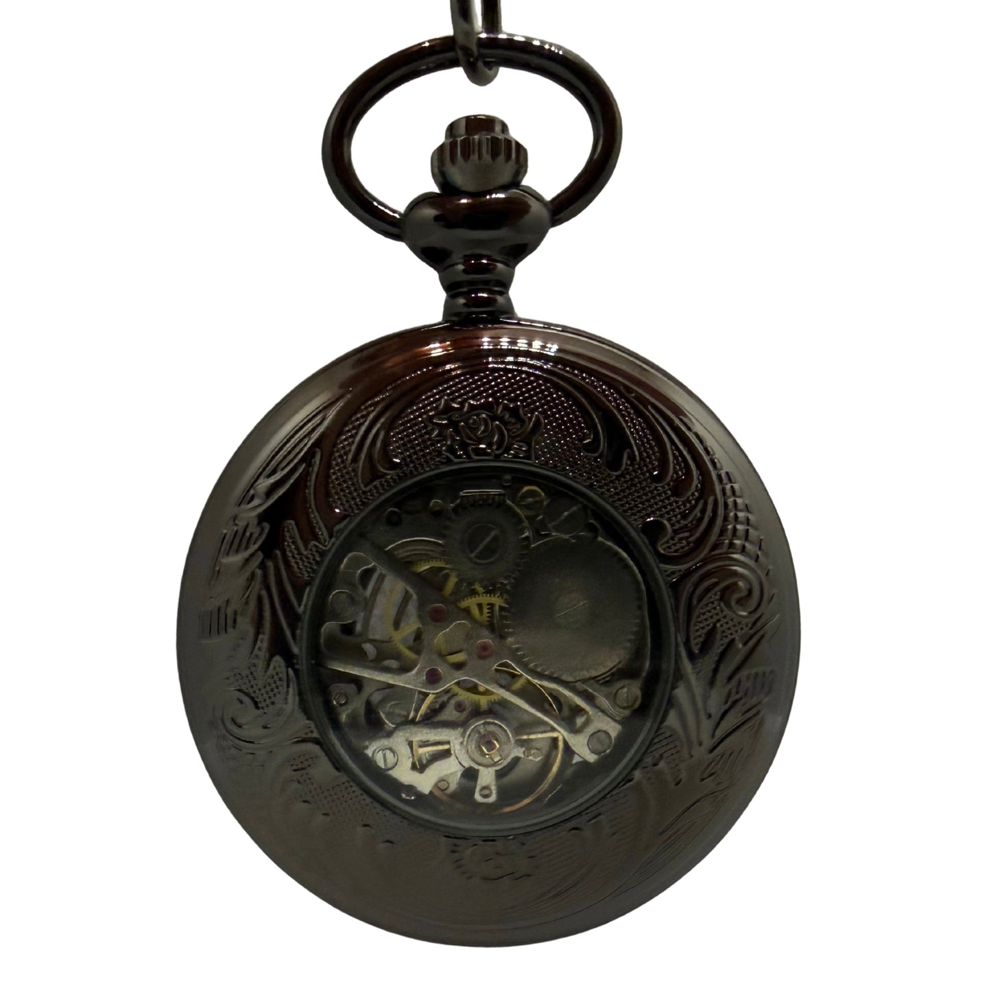 Foxcombe Black Pocket Watch