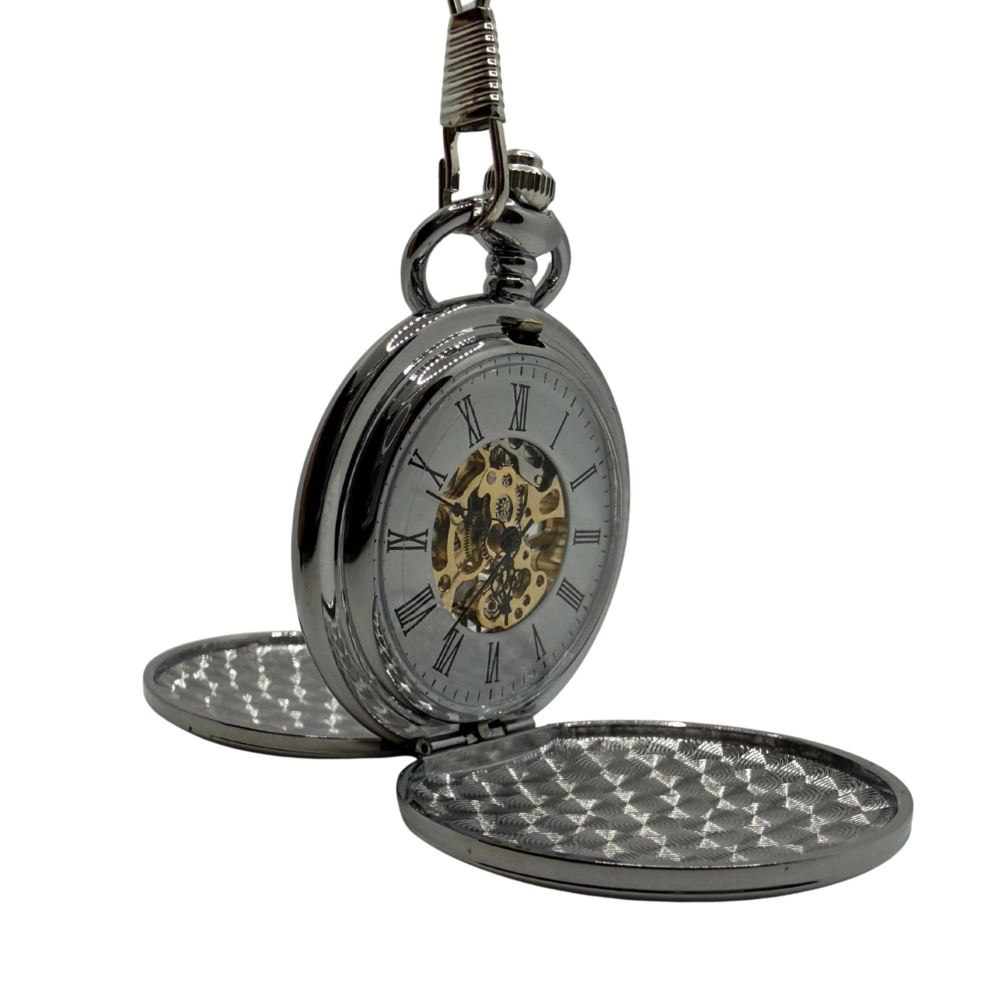 Ashcroft Silver Tone Pocket Watch