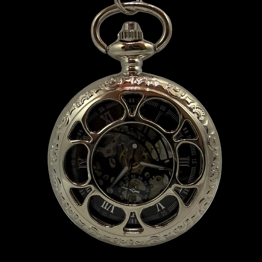Foxcombe Silver Tone Pocket Watch
