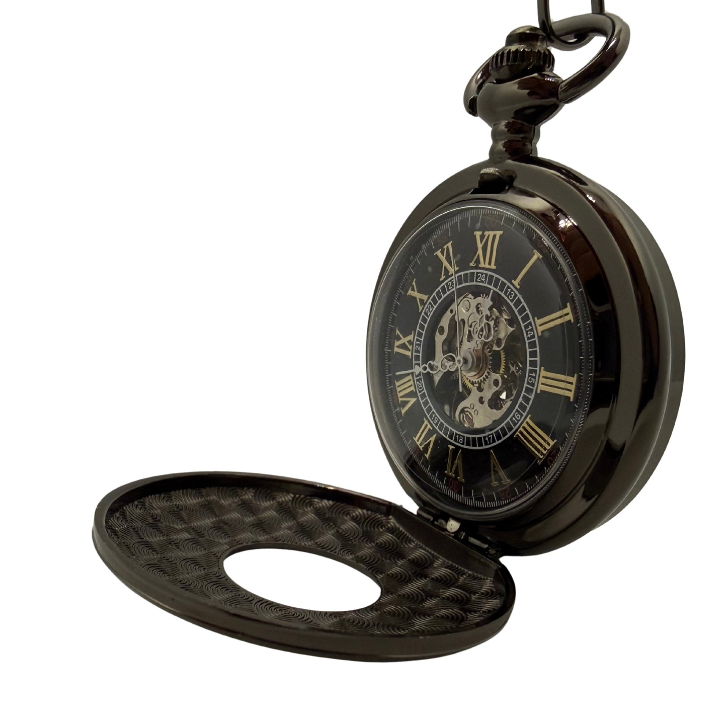 Hollingwick Black Pocket Watch