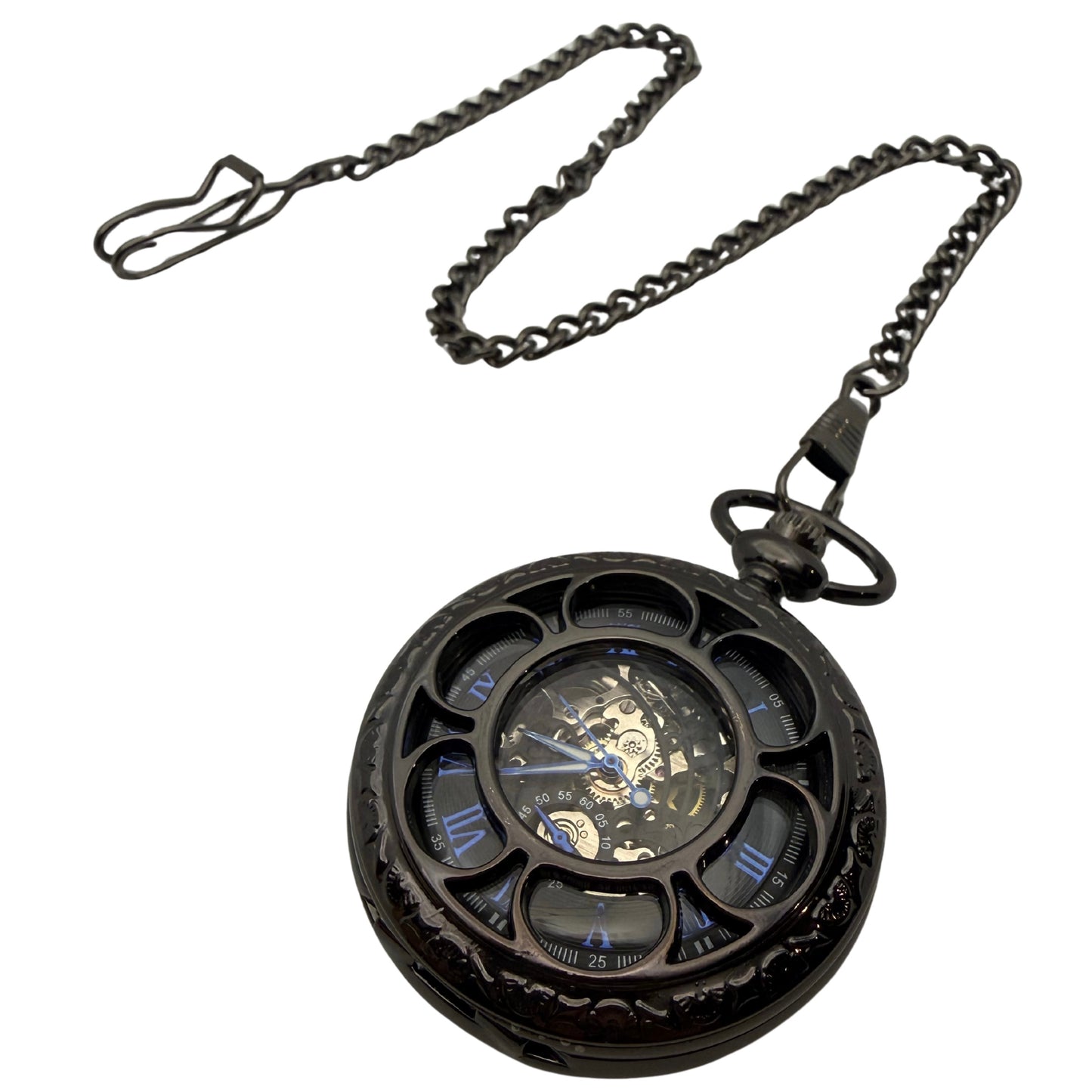 Foxcombe Black Pocket Watch