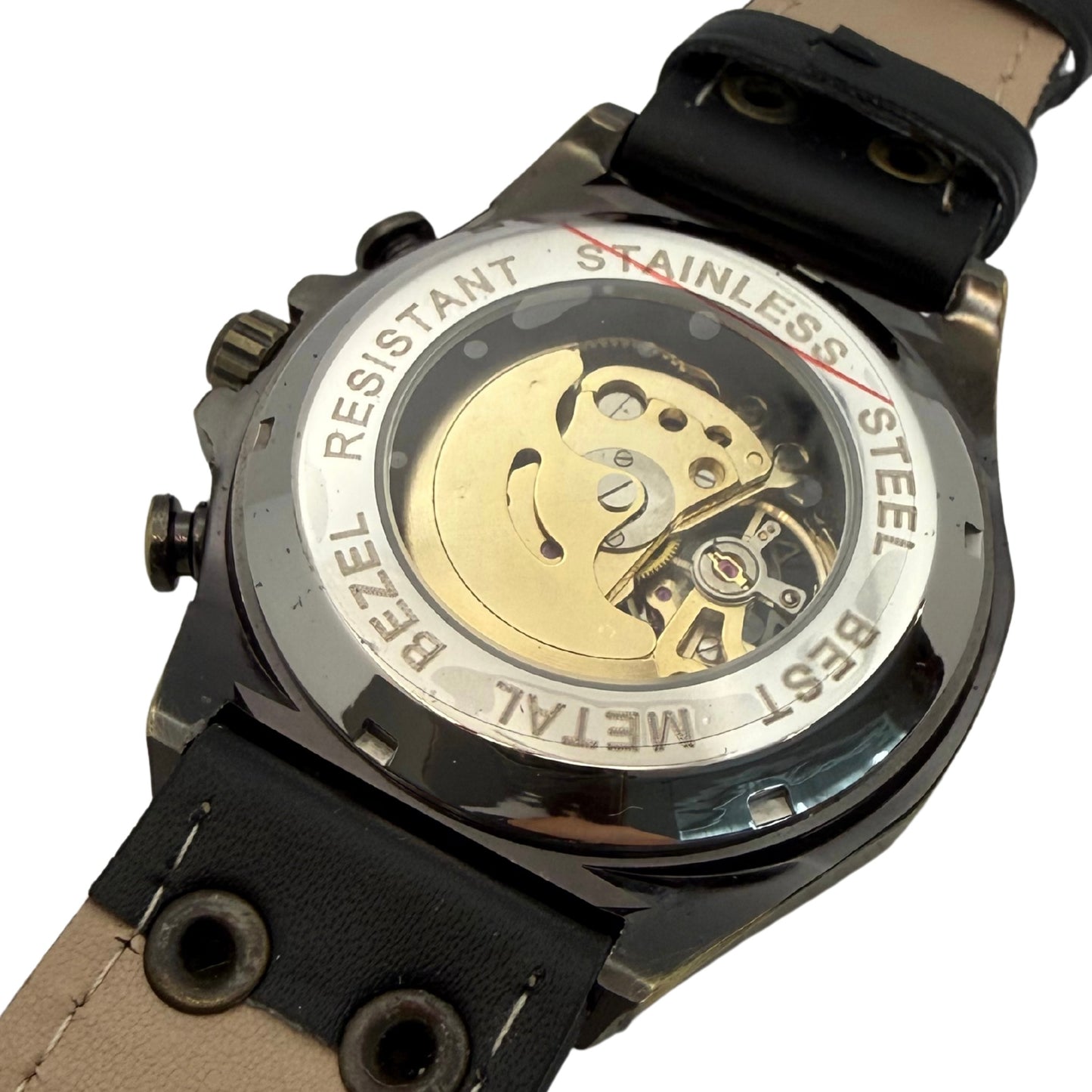 Whitmere Bronze Tone Watch - Black Strap