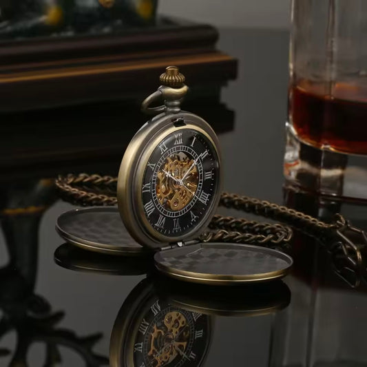Bronze Mechanical Pocket Watch
