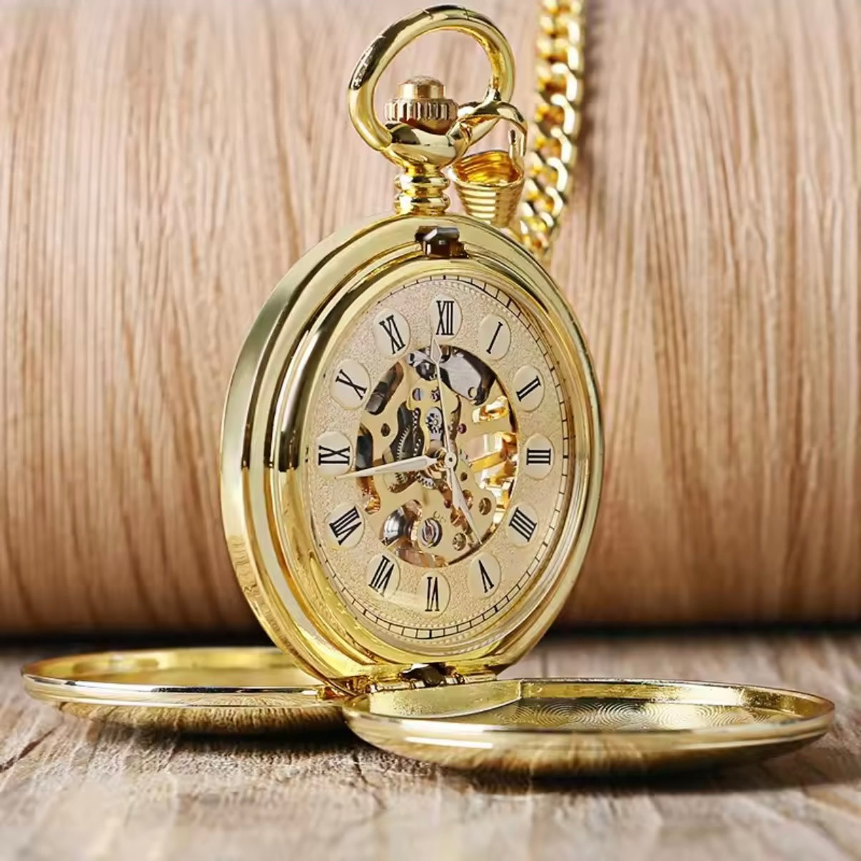 Gold Mechanical Pocket Watch