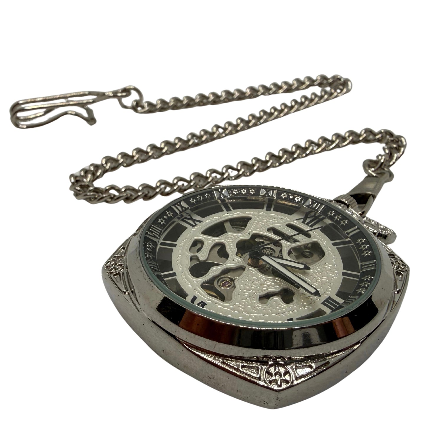 Brakenford Silver Tone Pocket Watch