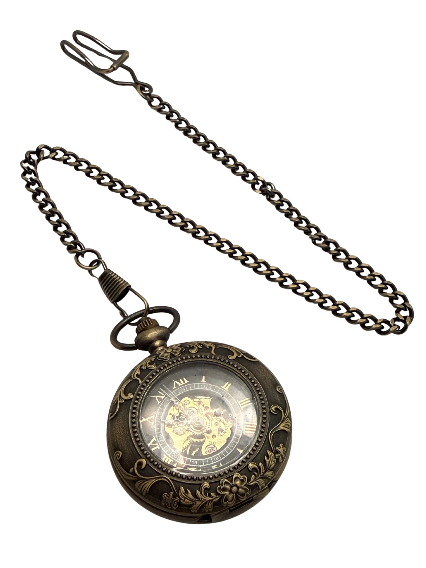 Langford Bronze Tone Pocket Watch