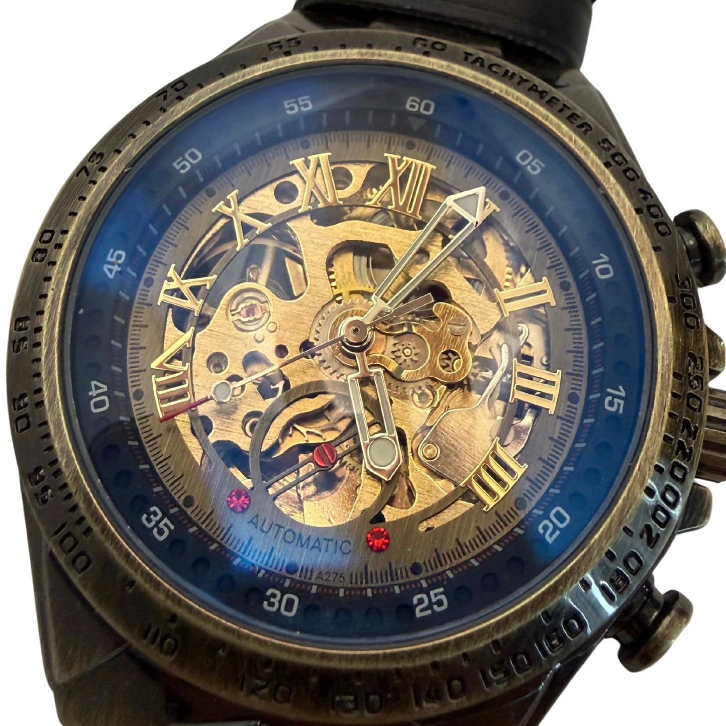Whitmere Bronze Tone Watch - Black Strap