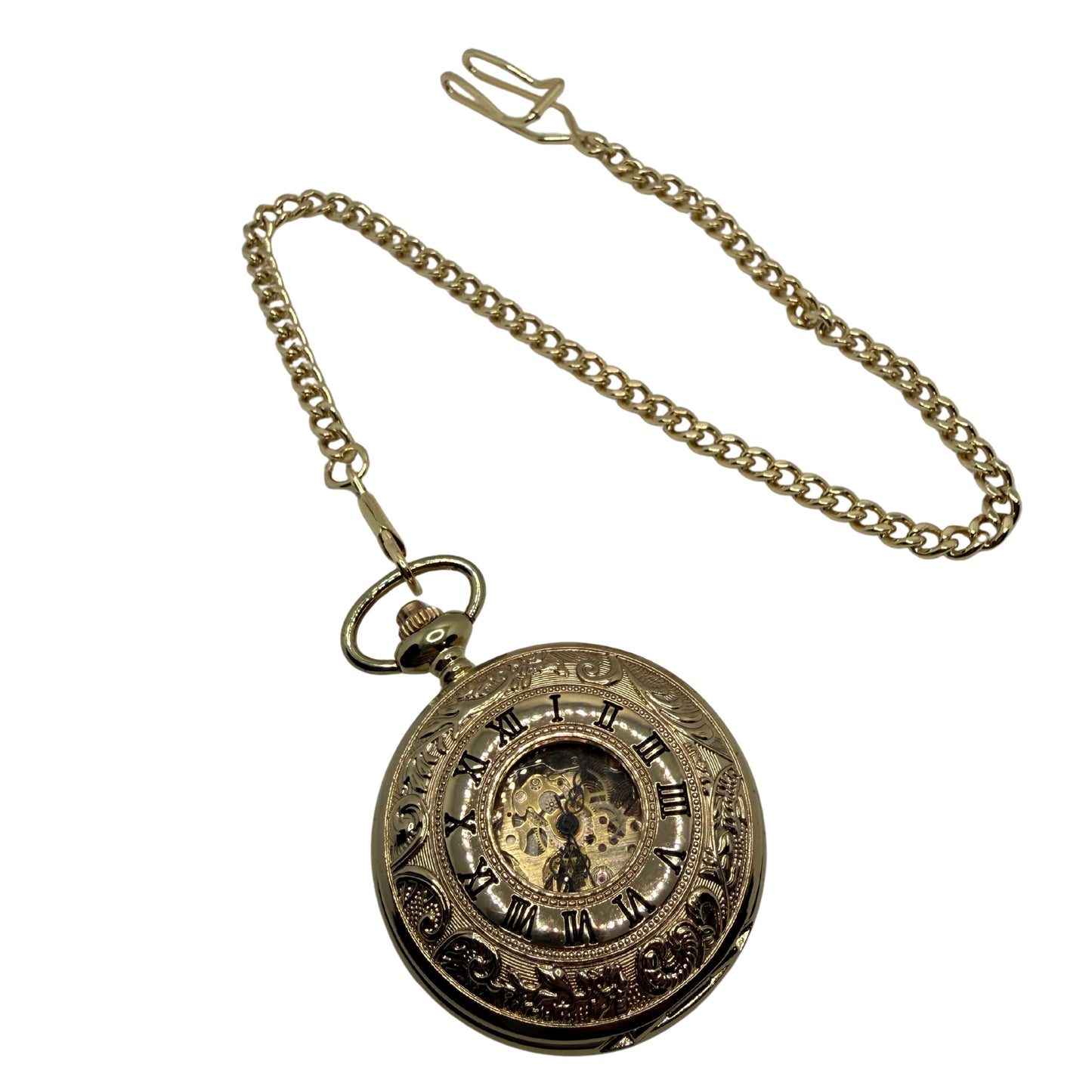 Hollingmere Gold Tone Pocket Watch