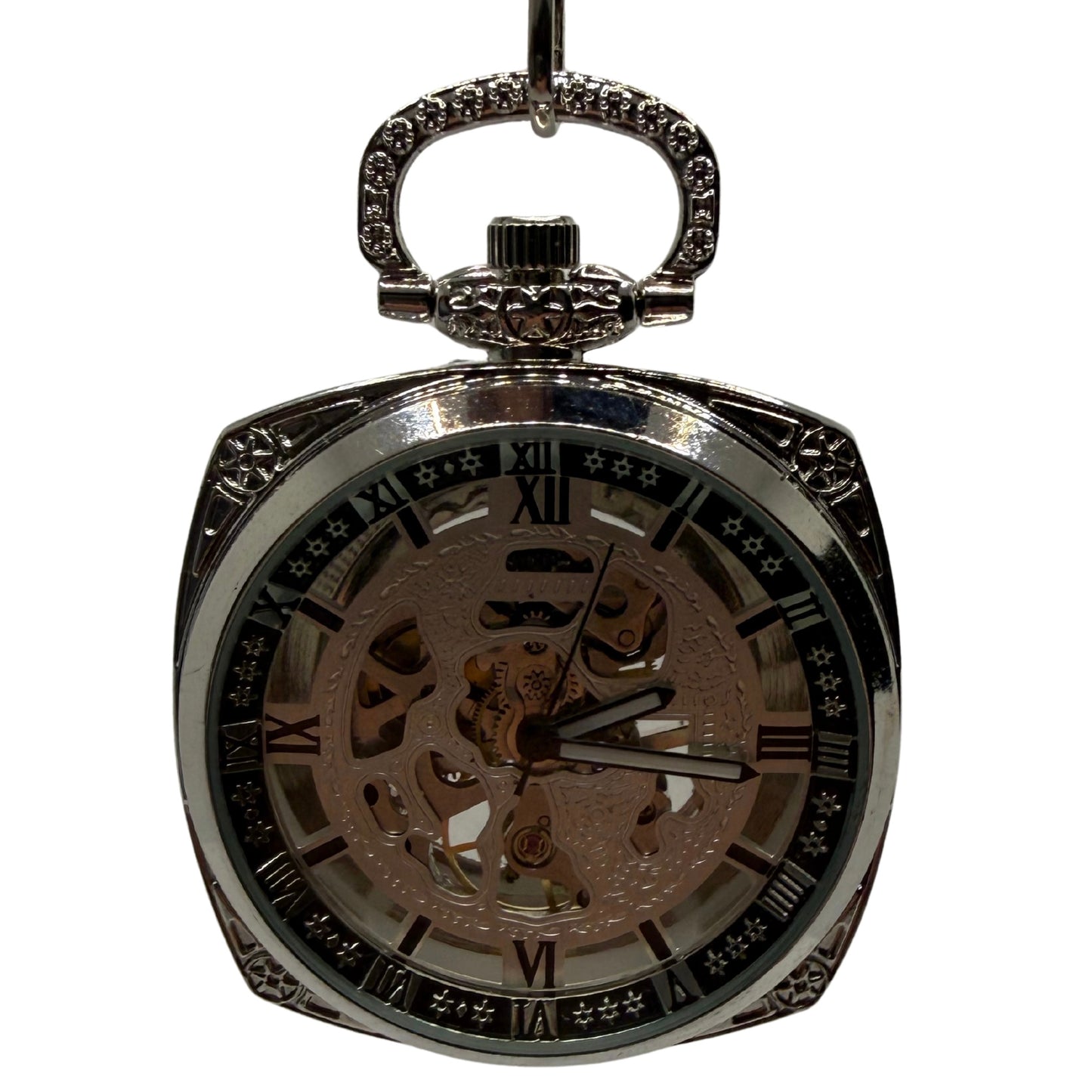 Brakenford Silver Tone Pocket Watch