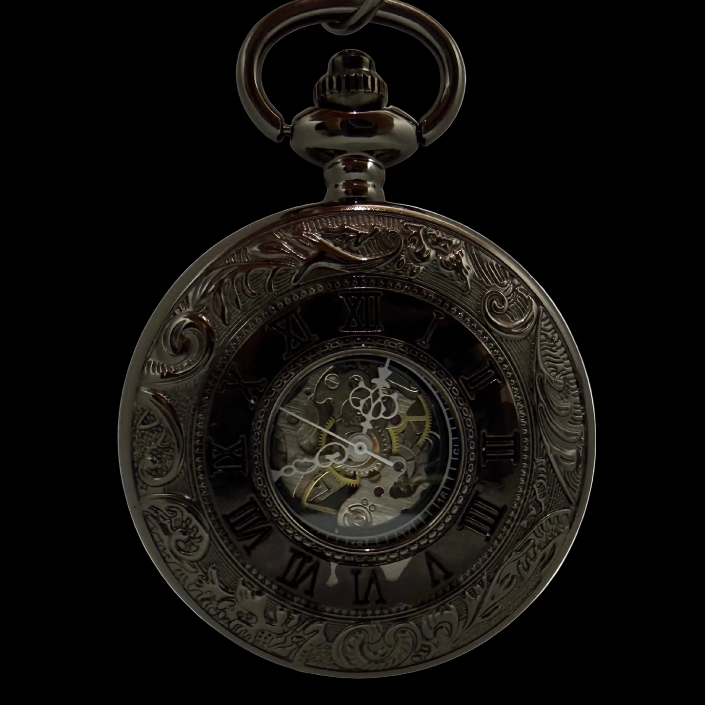 Hollingwick Black Pocket Watch
