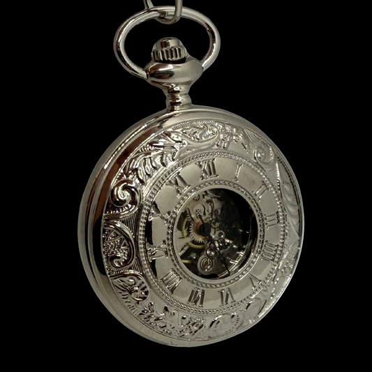 Hollingford Silver Tone Pocket Watch