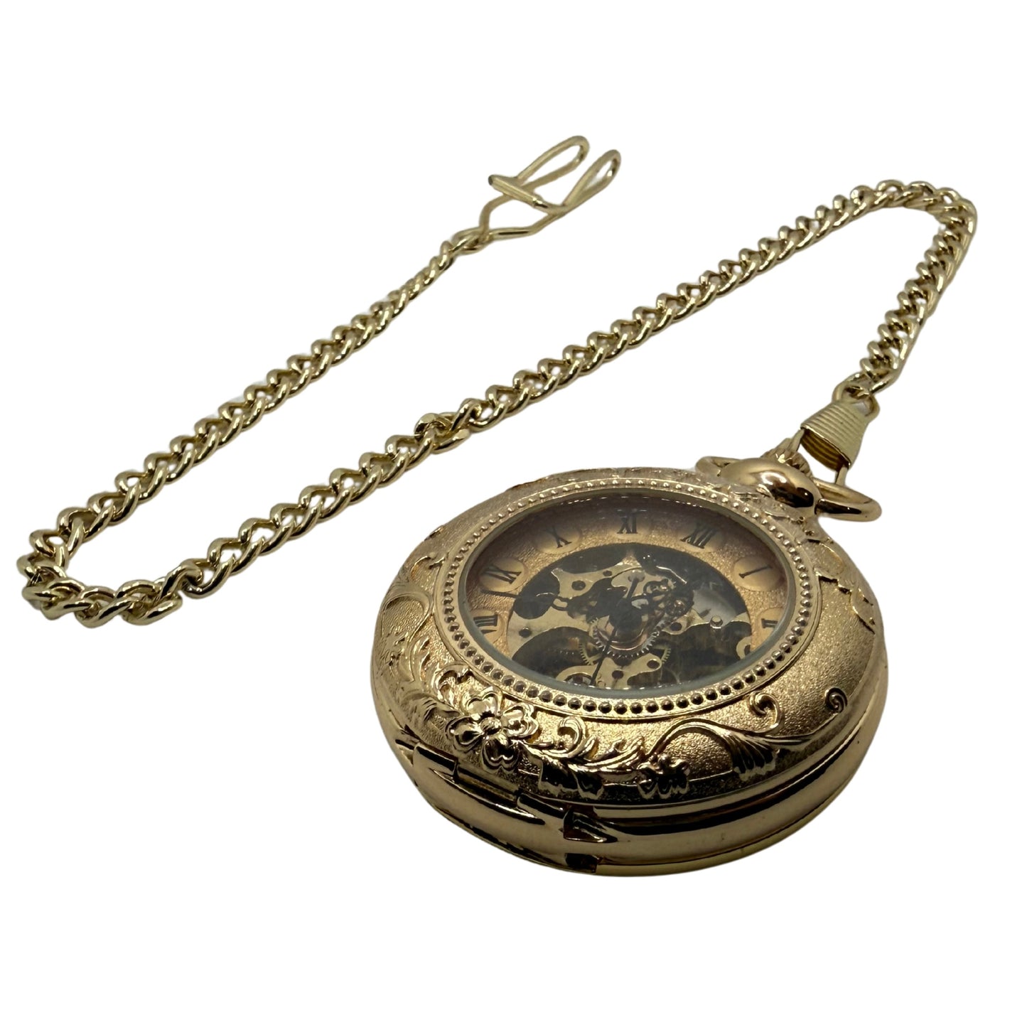 Langmere Gold Tone Pocket Watch