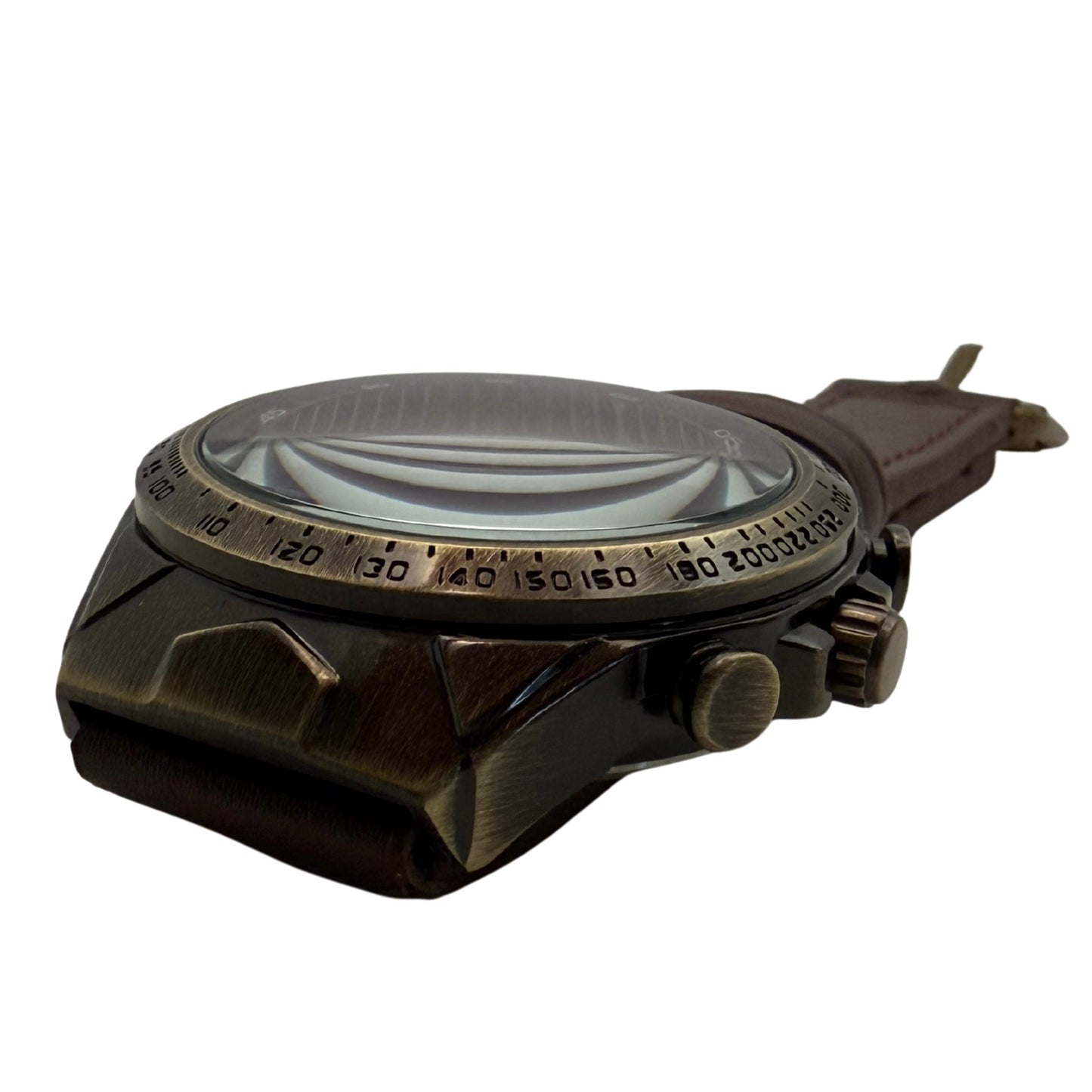 Whitmere Bronze Tone Watch - Brown Strap