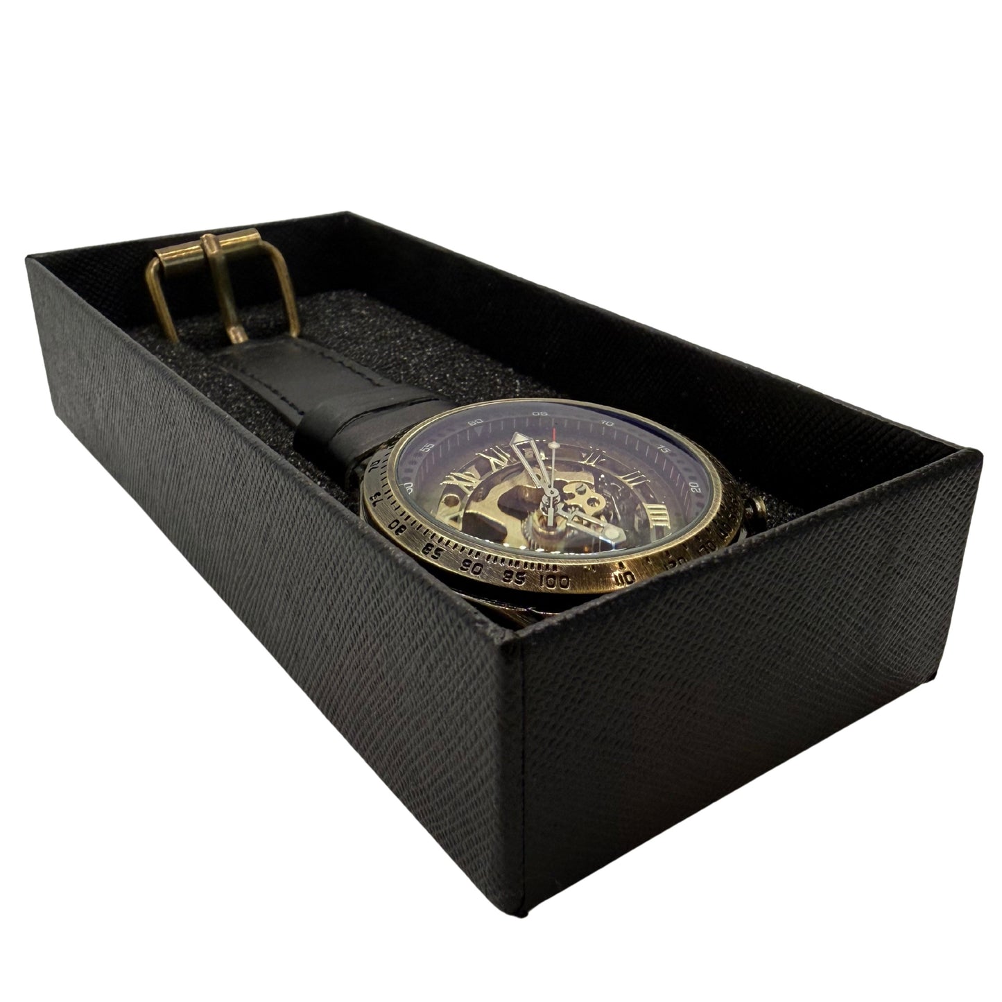 Whitmere Bronze Tone Watch - Black Strap