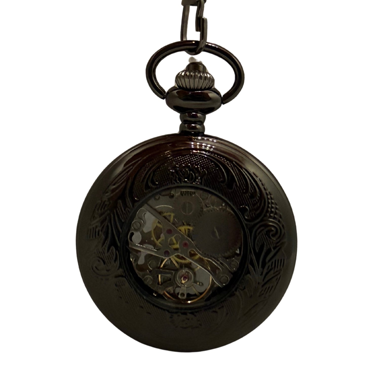 Langford Black Pocket Watch