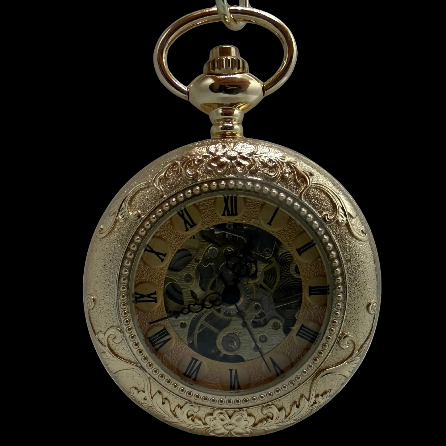 Langmere Gold Tone Pocket Watch