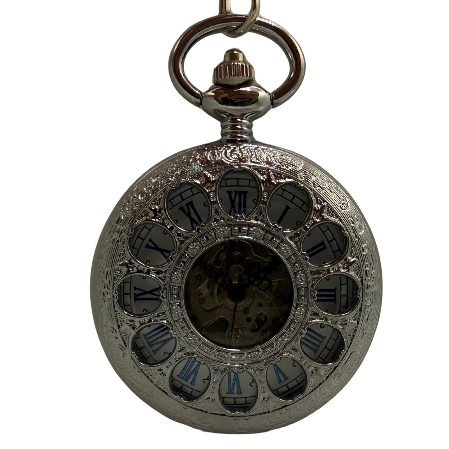 Caldermere Silver Tone Pocket Watch