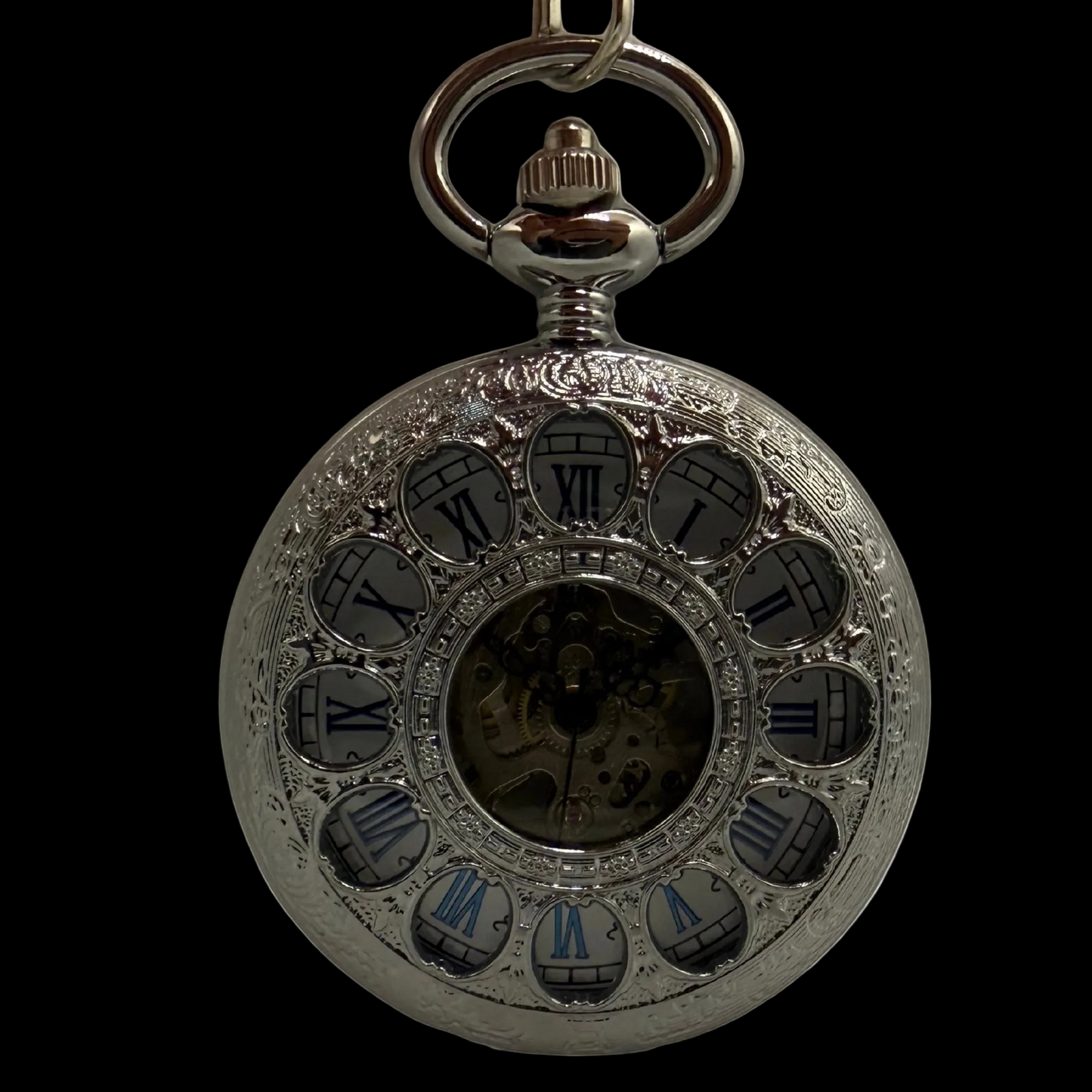 Caldermere Silver Tone Pocket Watch