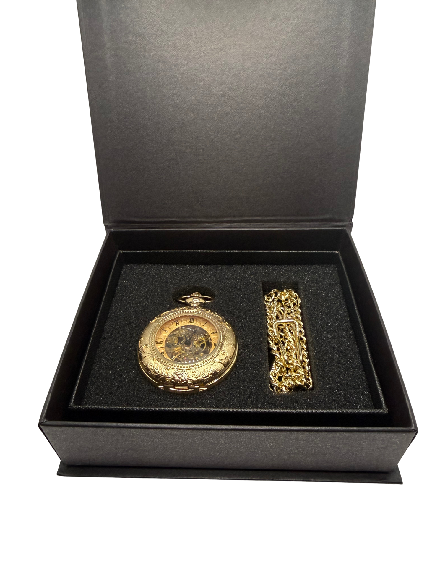 Langmere Gold Tone Pocket Watch