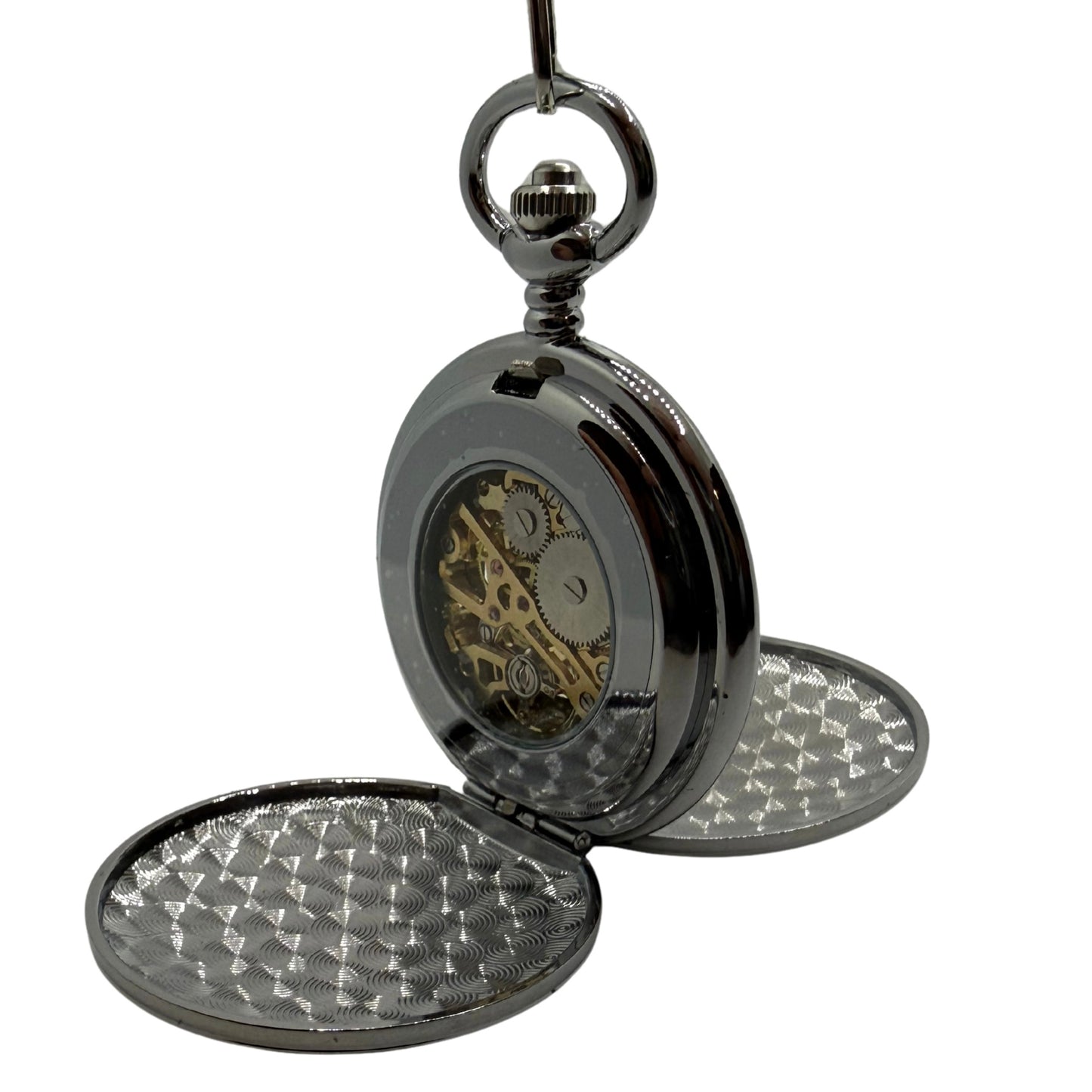 Ashcroft Silver Tone Pocket Watch
