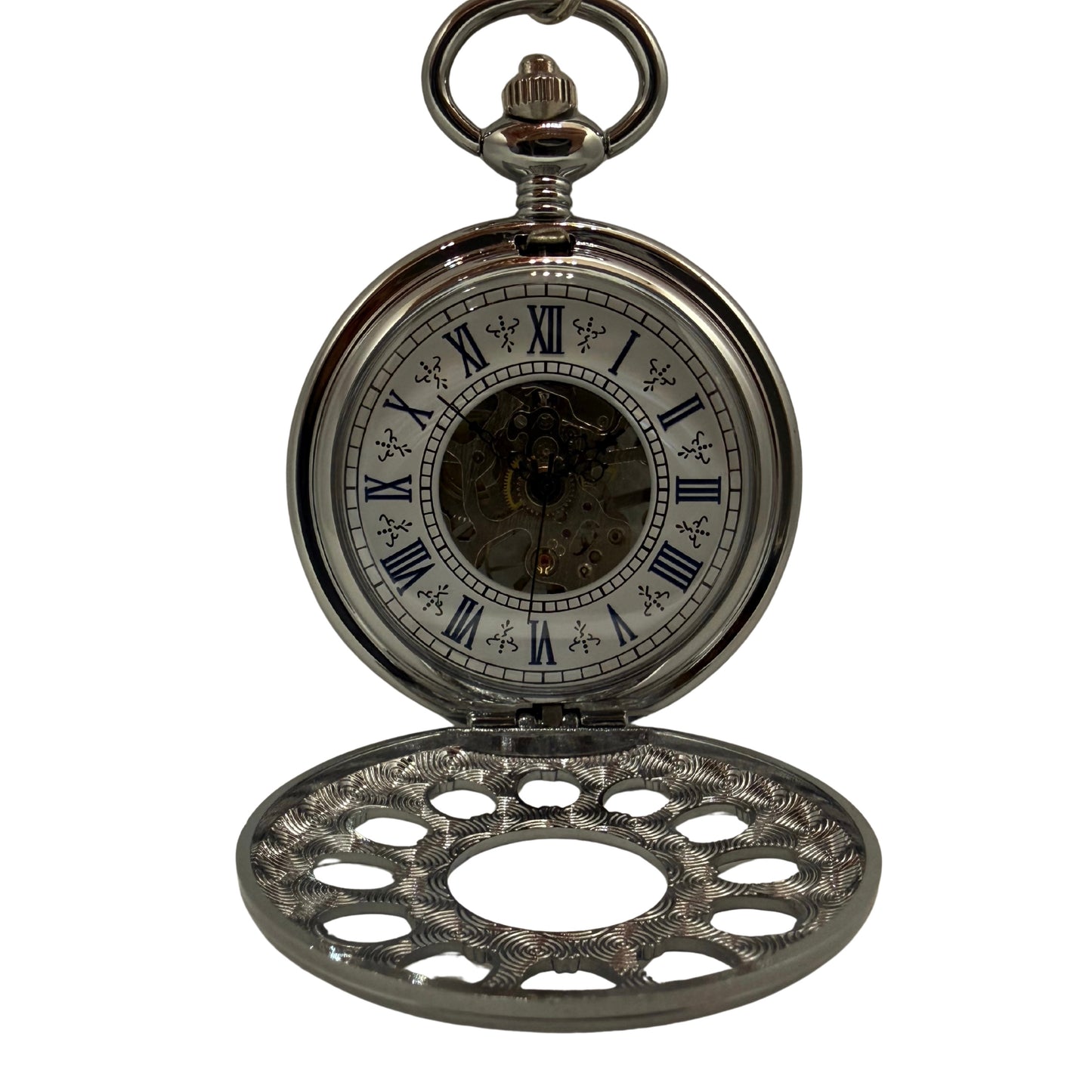 Caldermere Silver Tone Pocket Watch