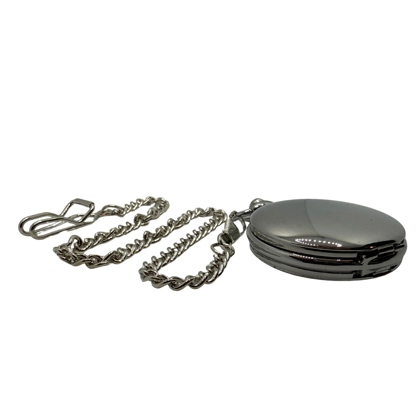 Ashcroft Silver Tone Pocket Watch