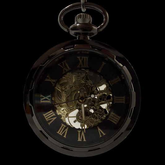 Hawkwick Black Pocket Watch